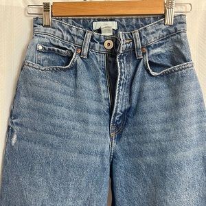 H&M jeans, high rise, wide leg, size 2 but fits like a 0.